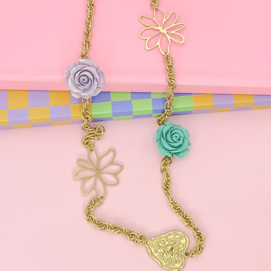 Petal & Heart Parade Necklace