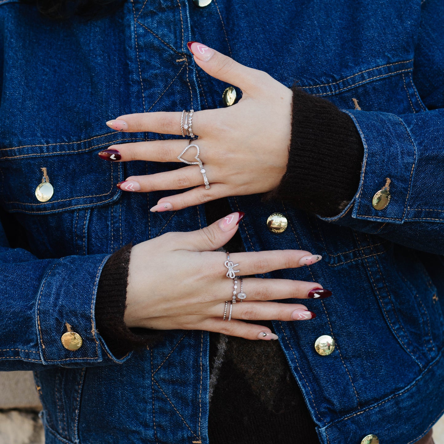 Princess Silver Ring Set
