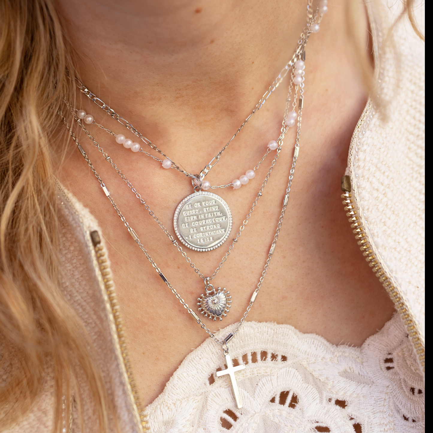 Faithful Love Silver Necklace