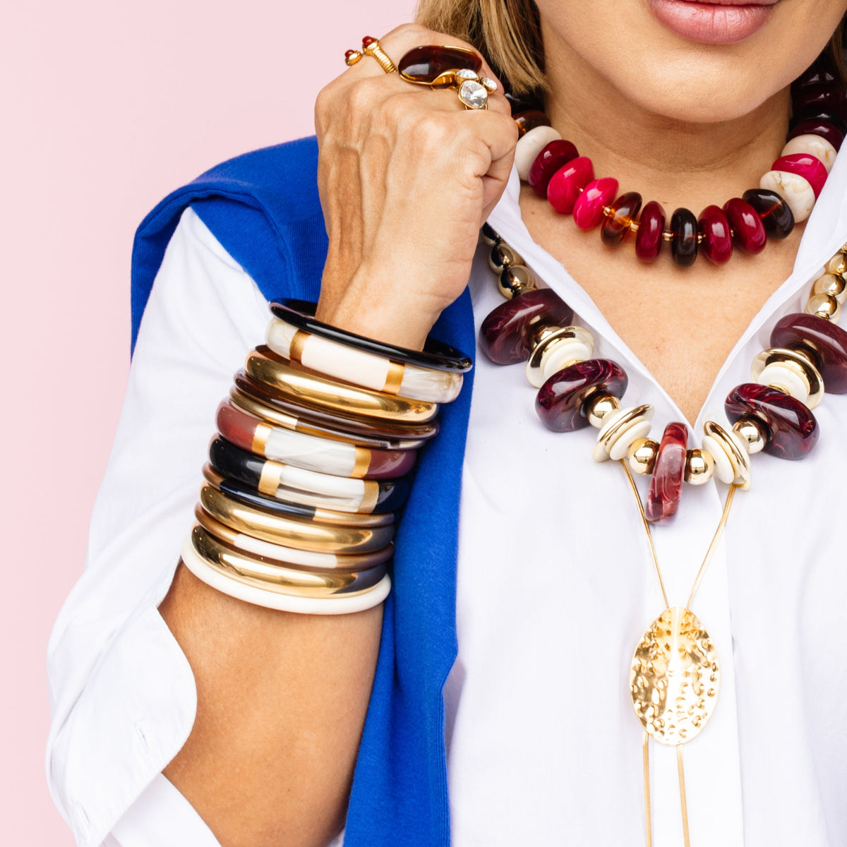 Waterproof The Socialite Bangle Set Brown
