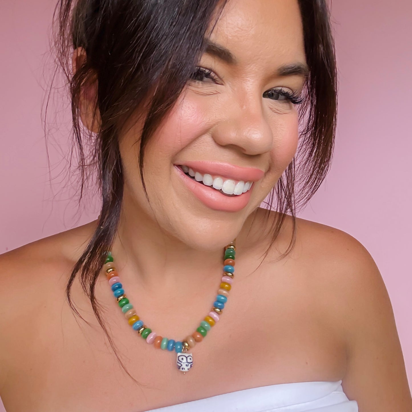 Candy Owl Necklace