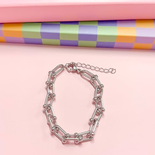 Link Up Silver Bracelet