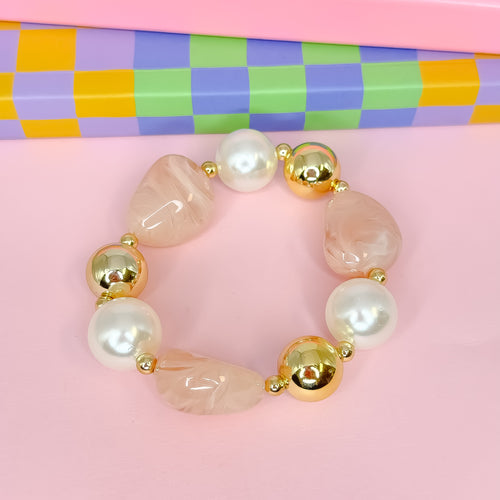 Blush Luxe Beaded Bracelet