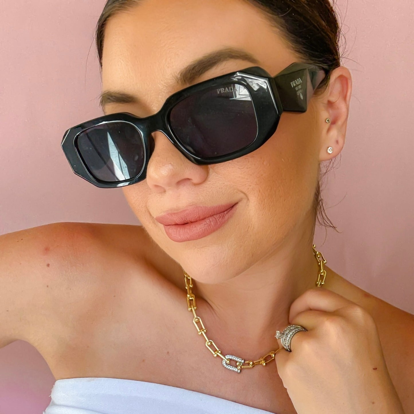 Lock It In Gold/Silver Necklace