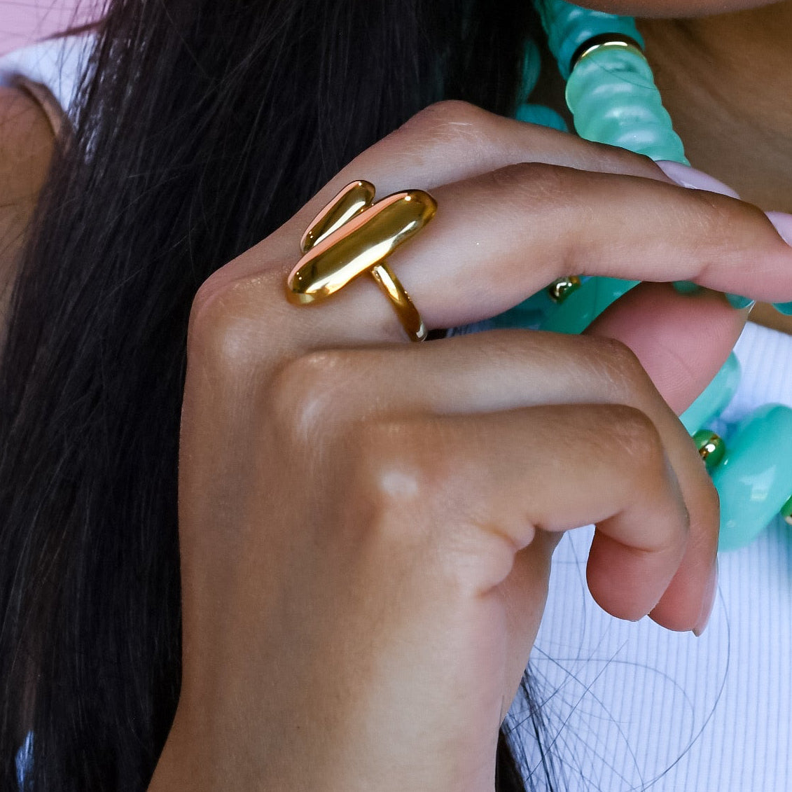 Water Proof Babe Gold Ring