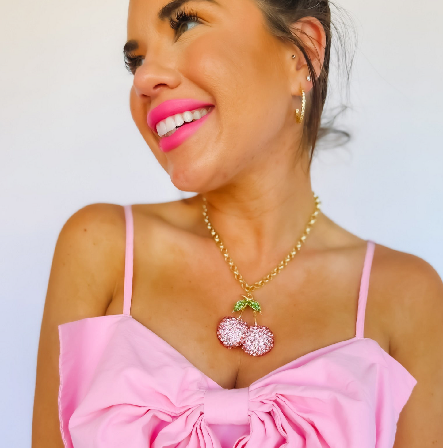 Pink Cherry Luxe Necklace