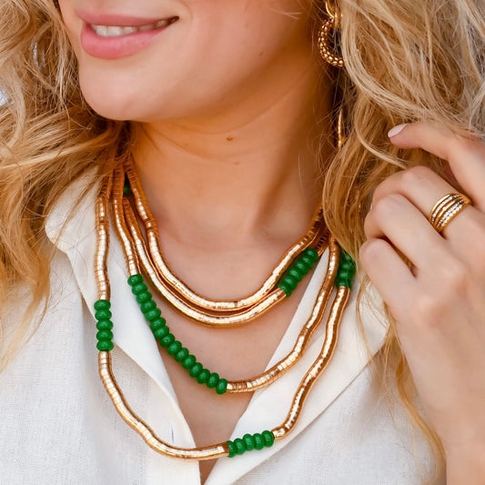 Imperial Green Layered Necklace