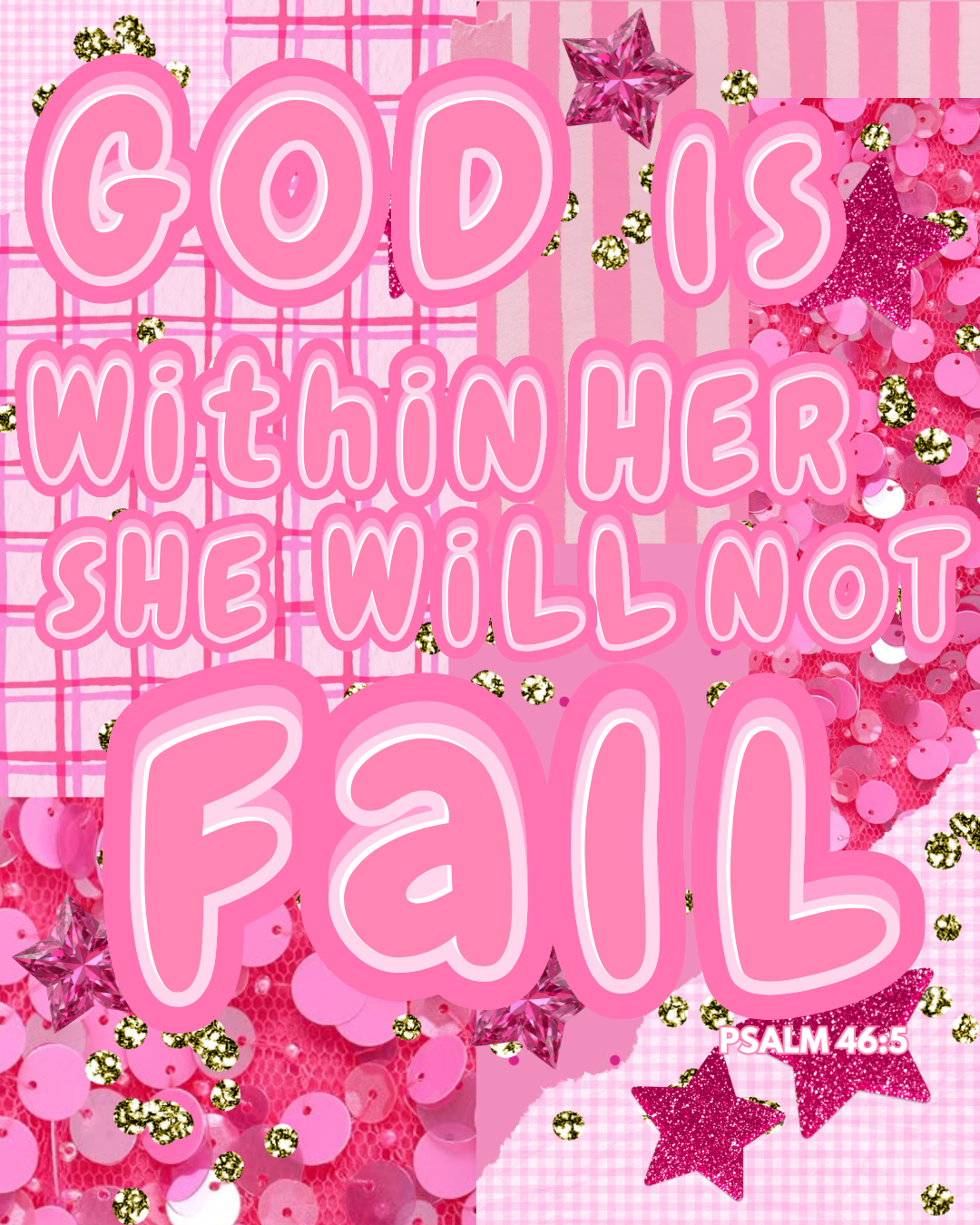 Psalm 46:5 Silver Necklace