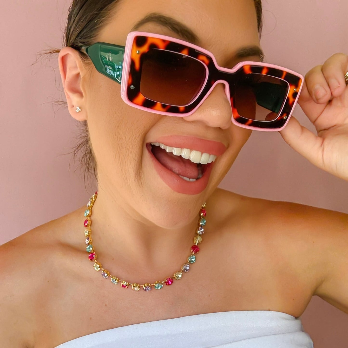 Cotton Candy Crush Necklace