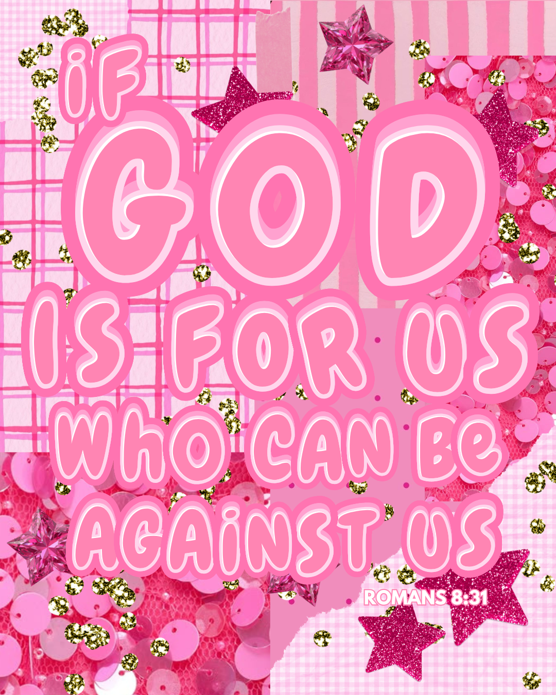 Romans 8:31 Silver Necklace