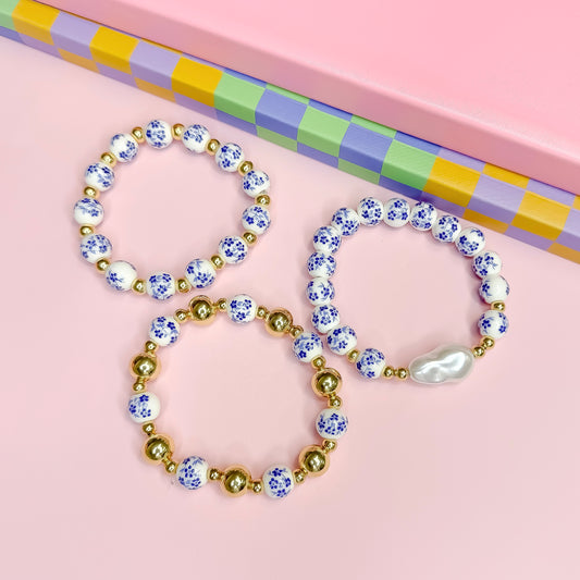 Old Fashioned Beaded Bracelet Set