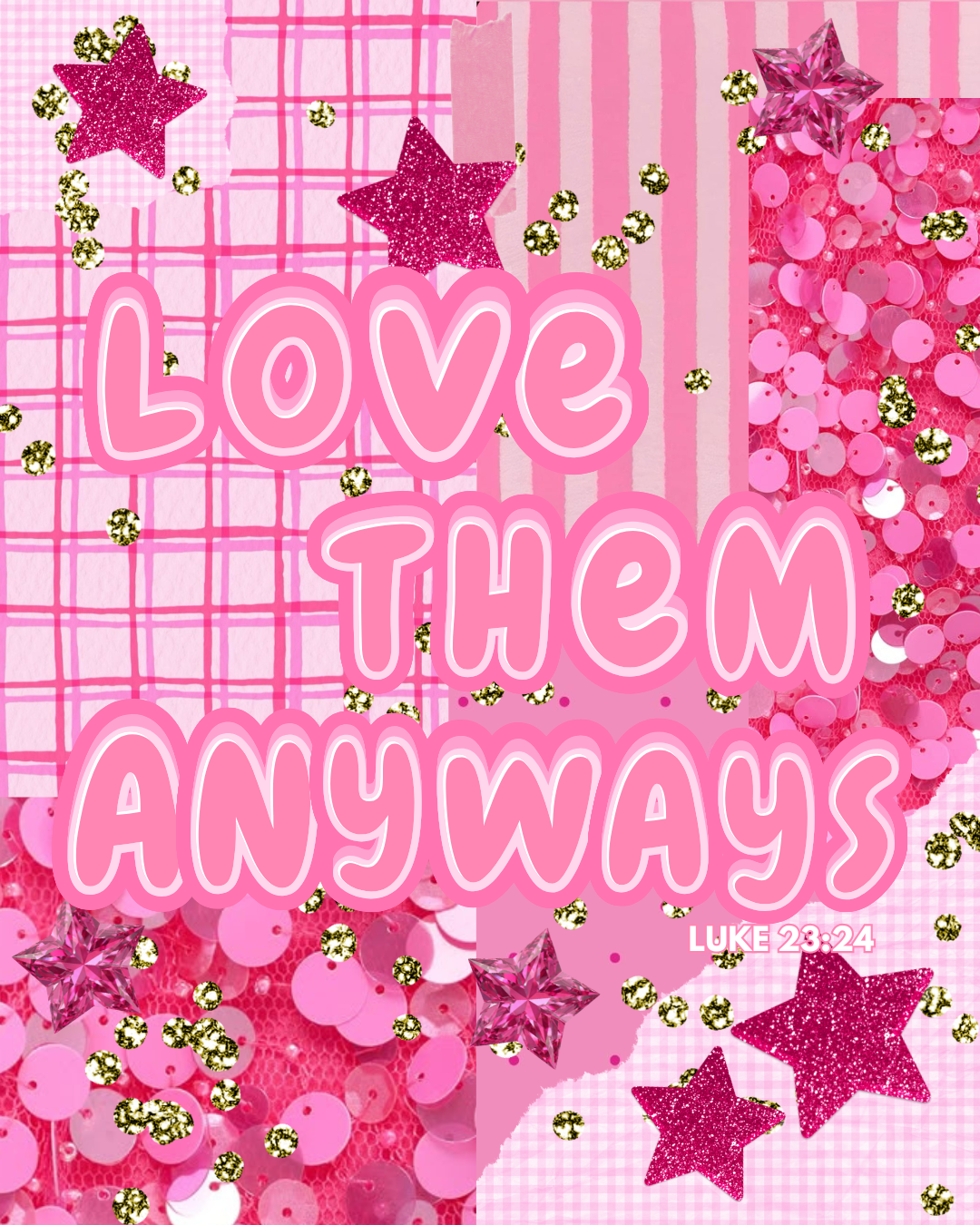 Luke 23:24 Silver Necklace