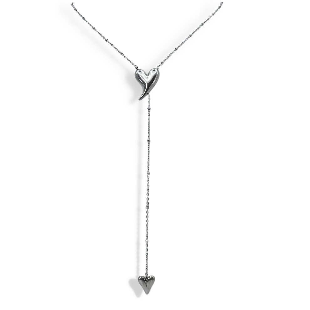 Two of a Kind Silver Necklace