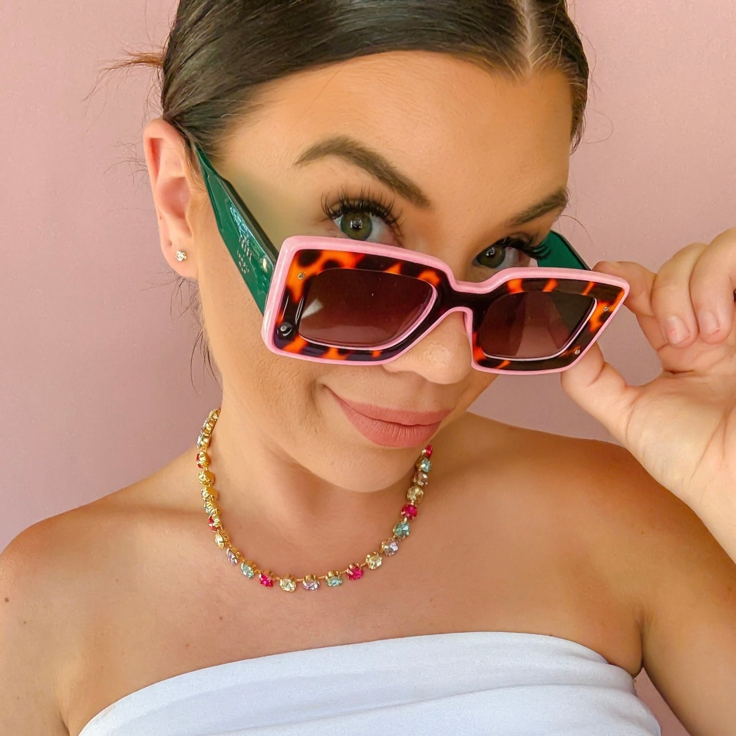 Cotton Candy Crush Necklace