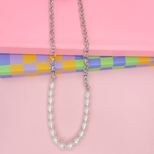 Pearl Pop silver Necklace