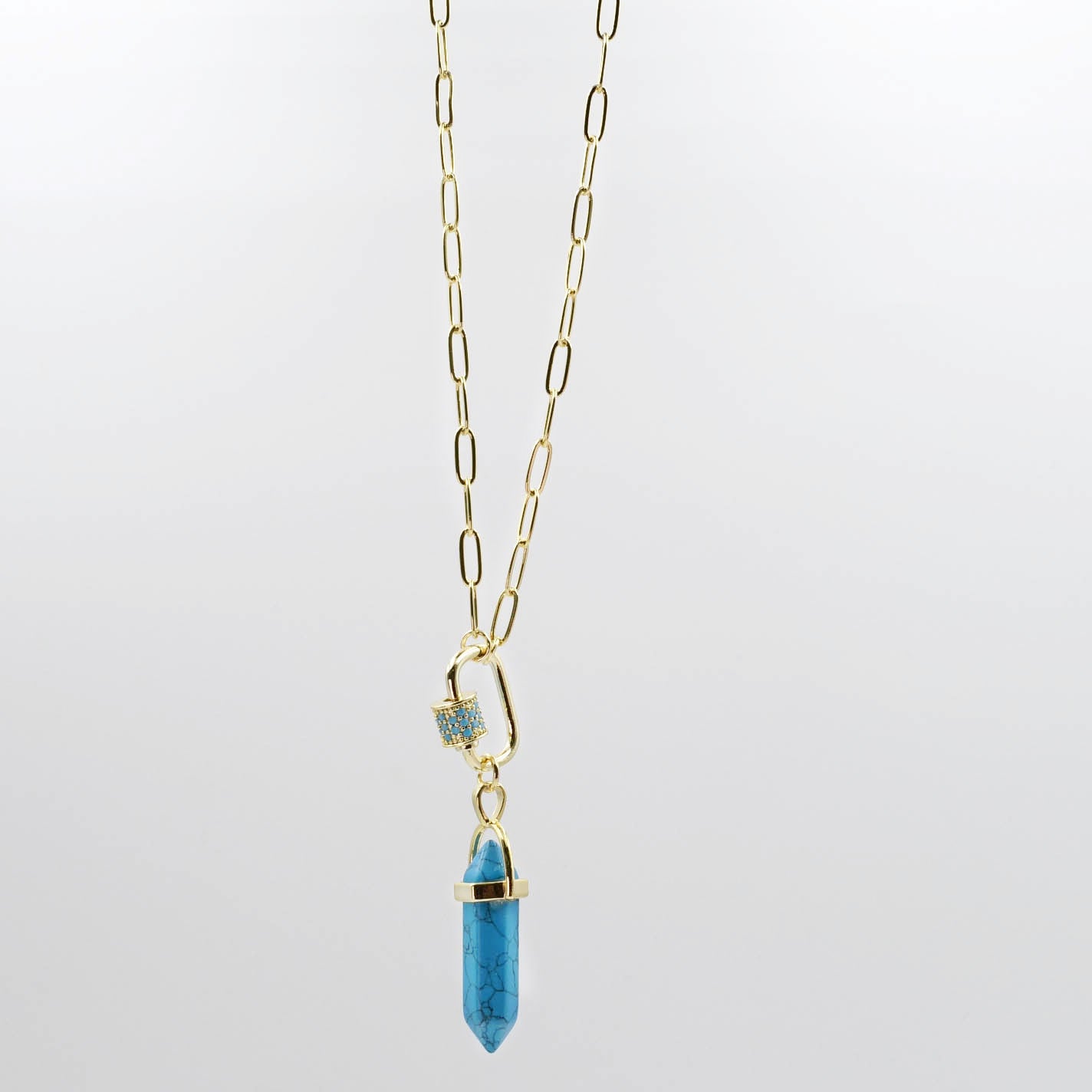 Blue Crystal Pendant L9