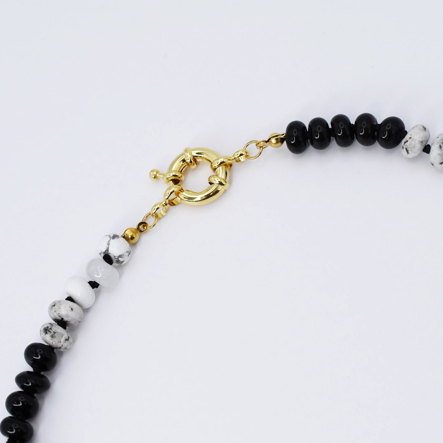 Brooke Black and White Gemstone