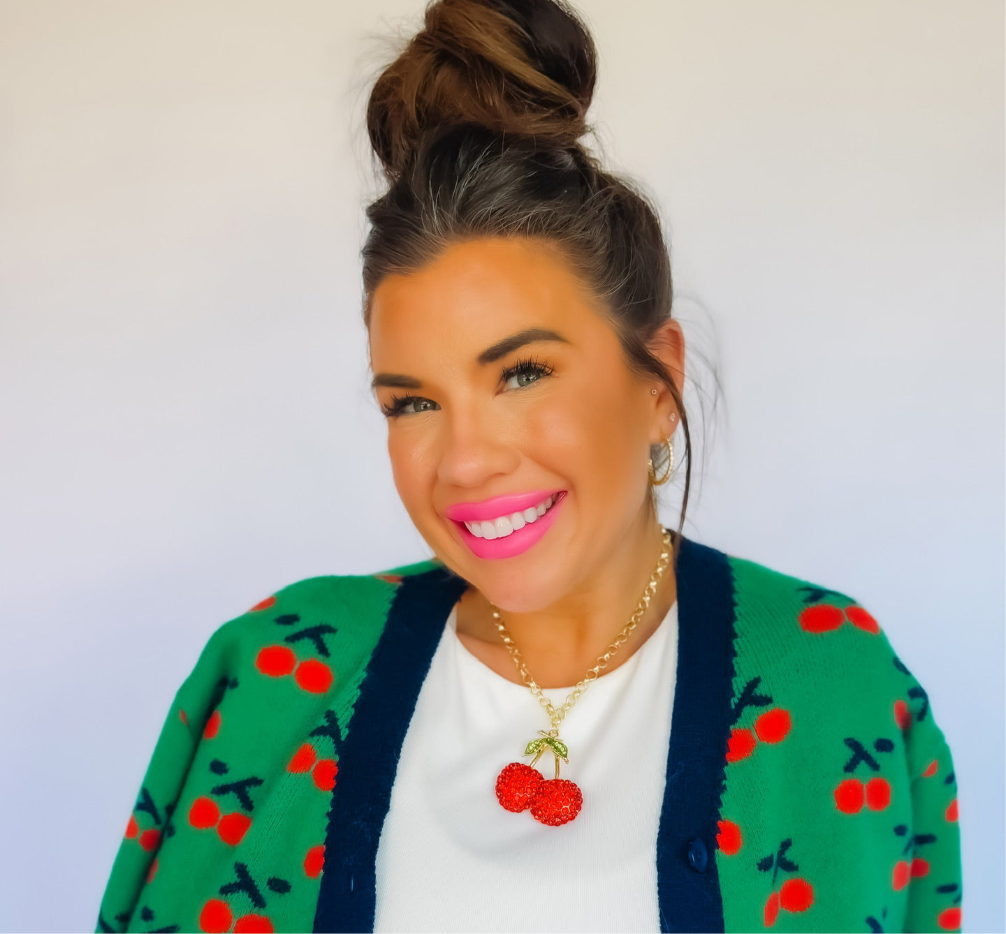 Red Cherry Luxe Necklace J4
