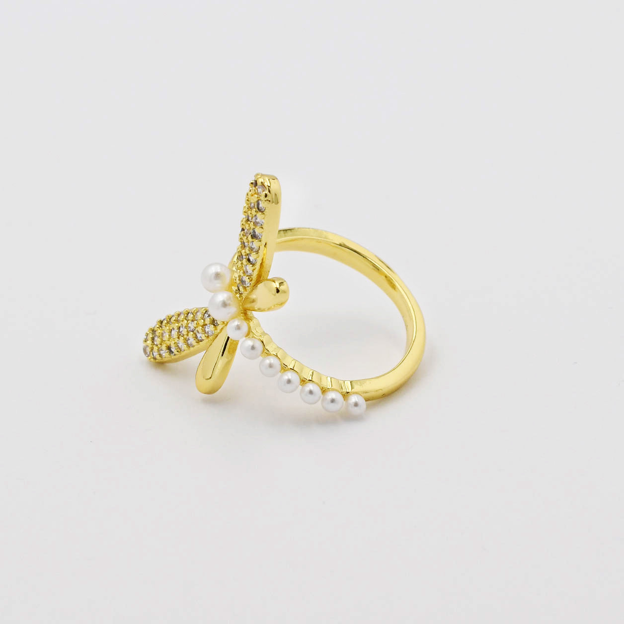 Dragonfly Gold Ring