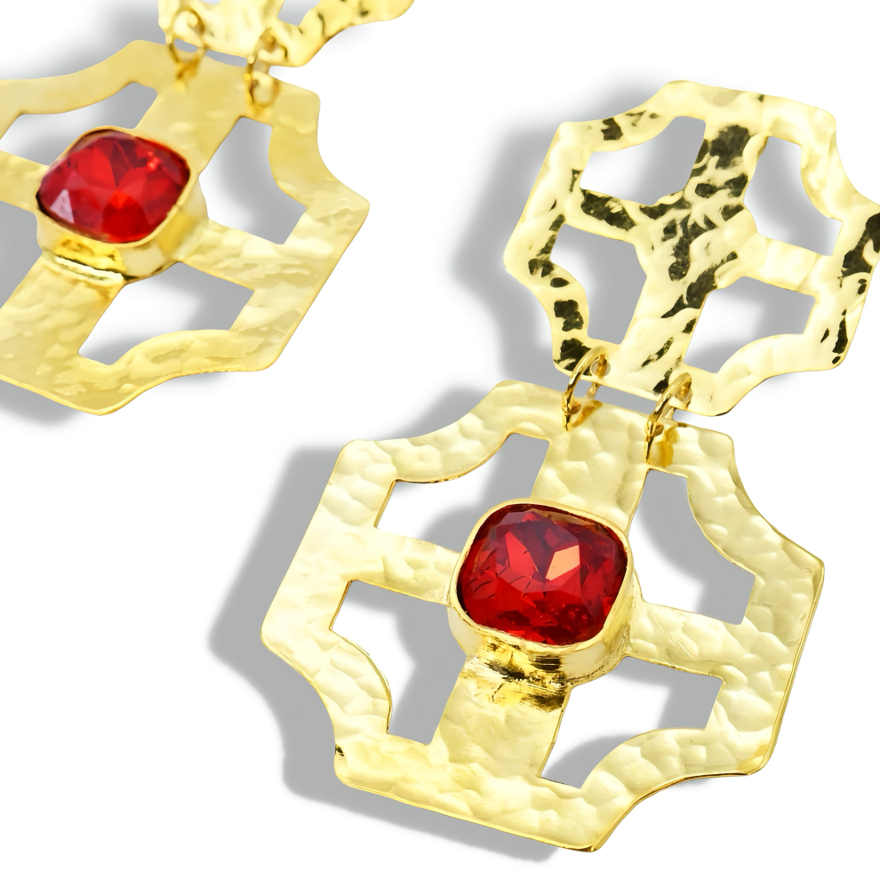 Stacey Ruby Earrings
