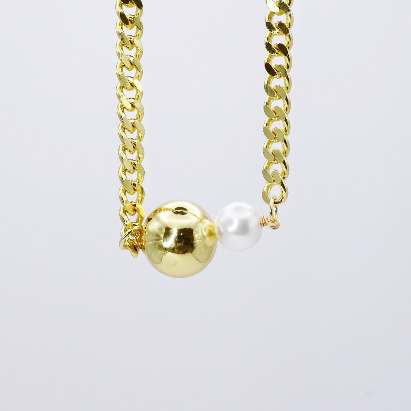 Golden Pearl Necklace