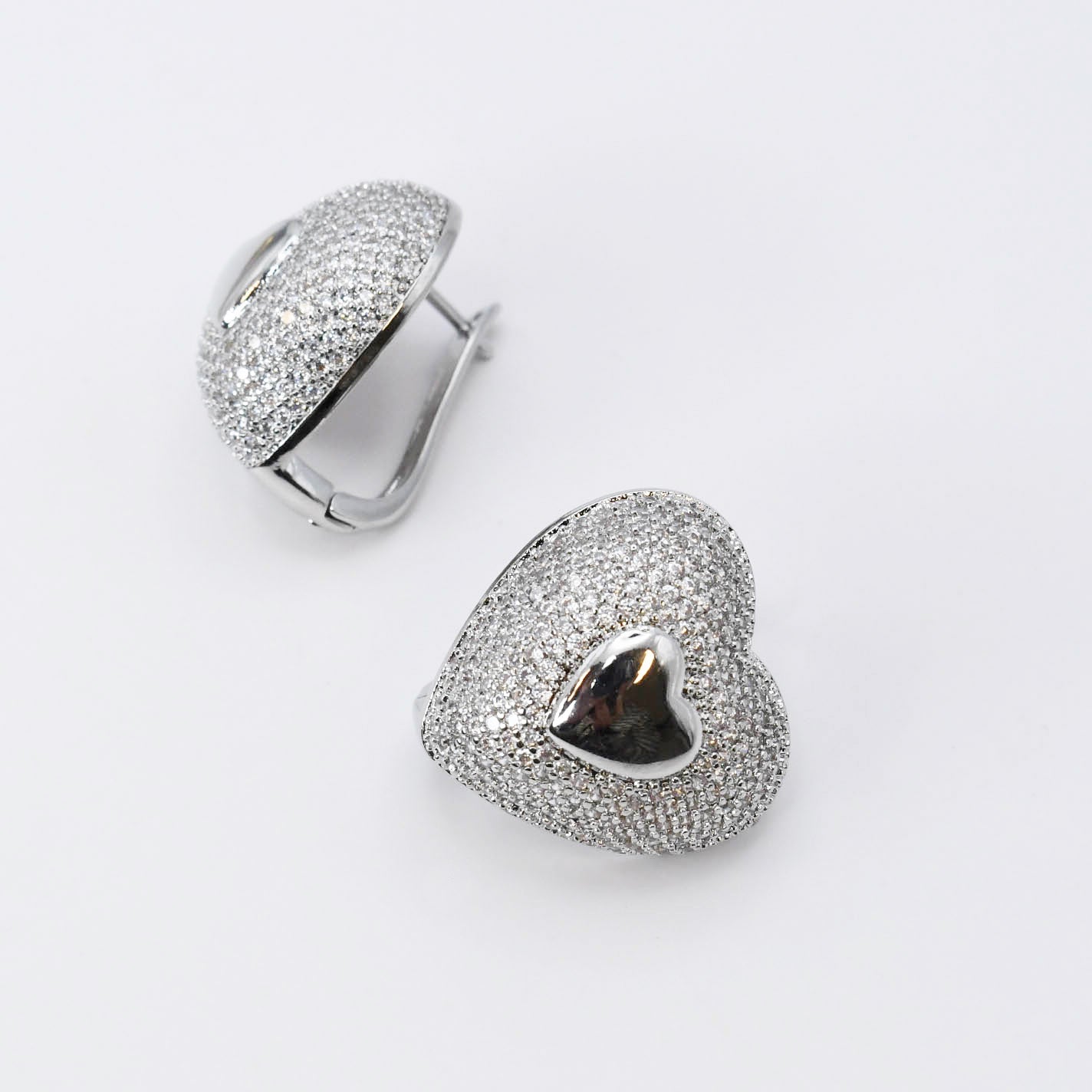 Heart to Hold Silver Earrings