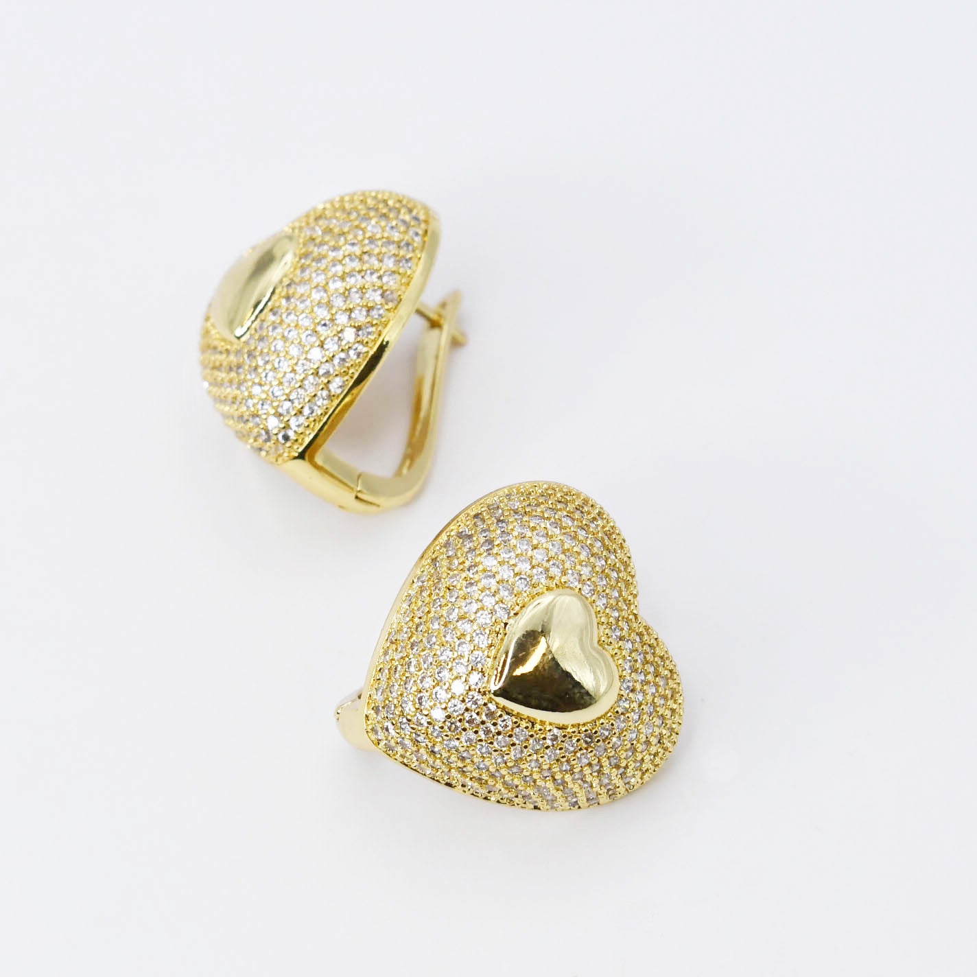 Heart to Hold Gold Earrings