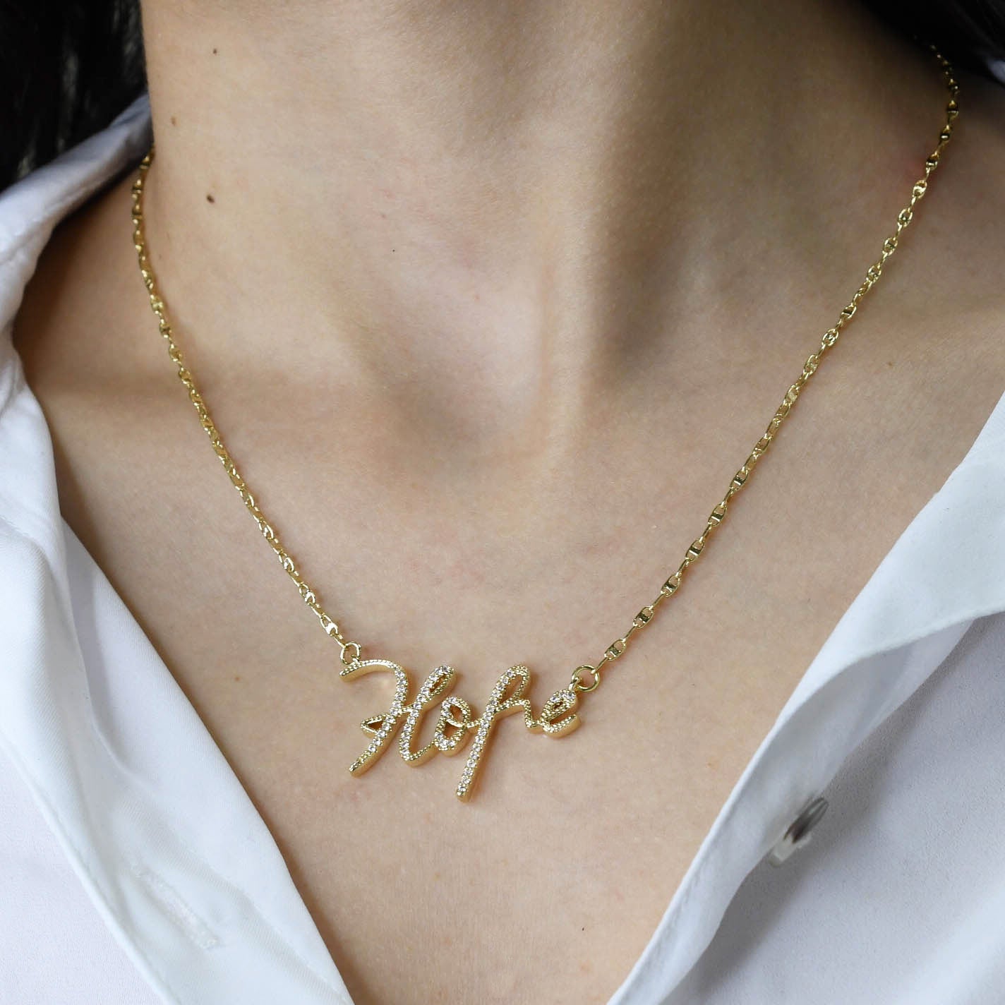 Hope Gold Necklace