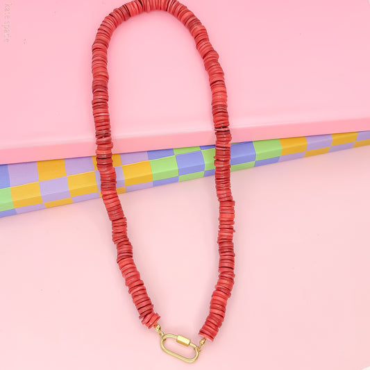 Red Velvet Vibes Gemstone Necklace