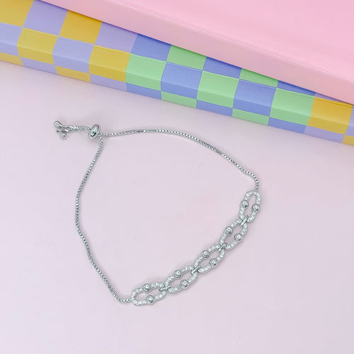 Sparkle Link Silver Bracelet