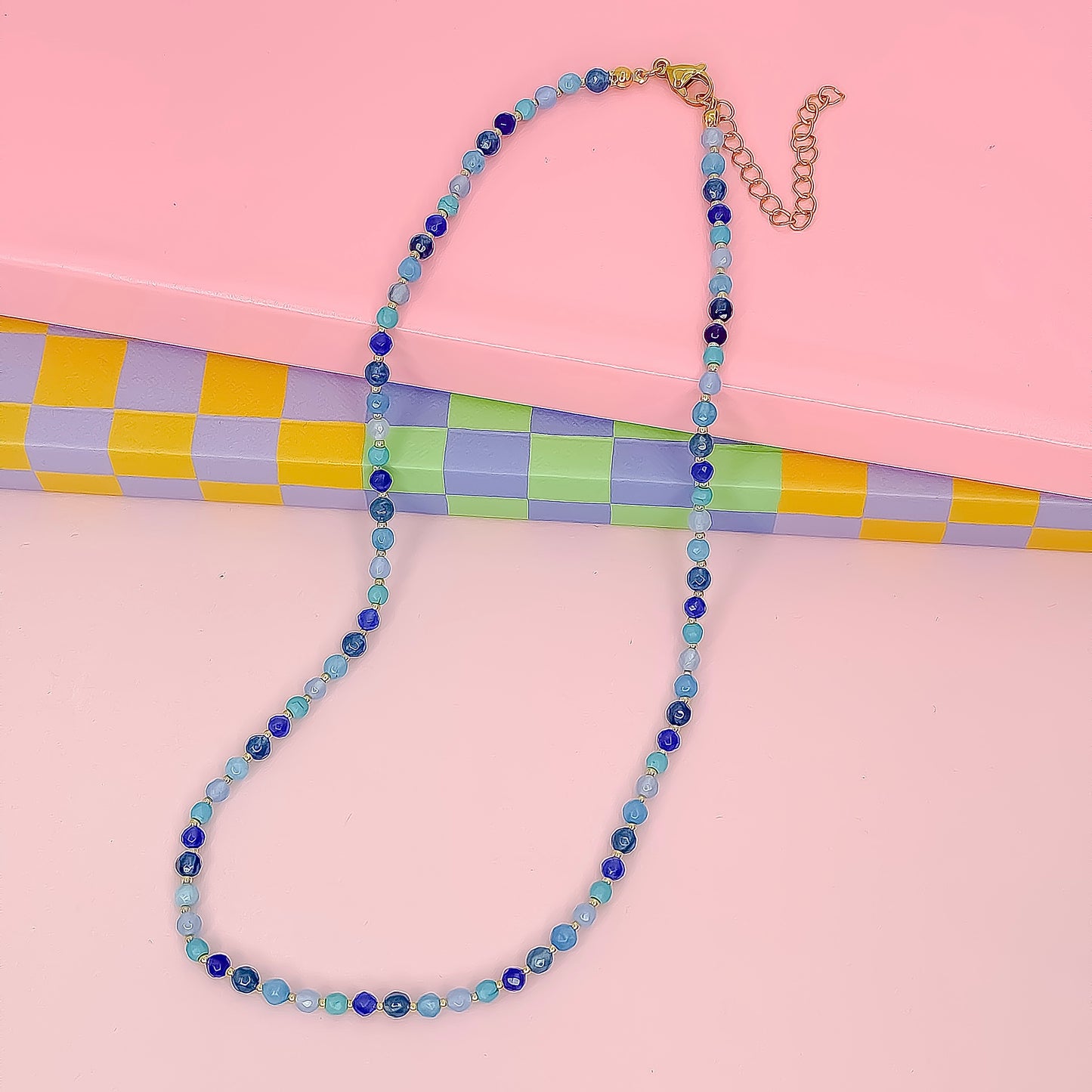 Candy Bead Dainty Gemstone Necklace
