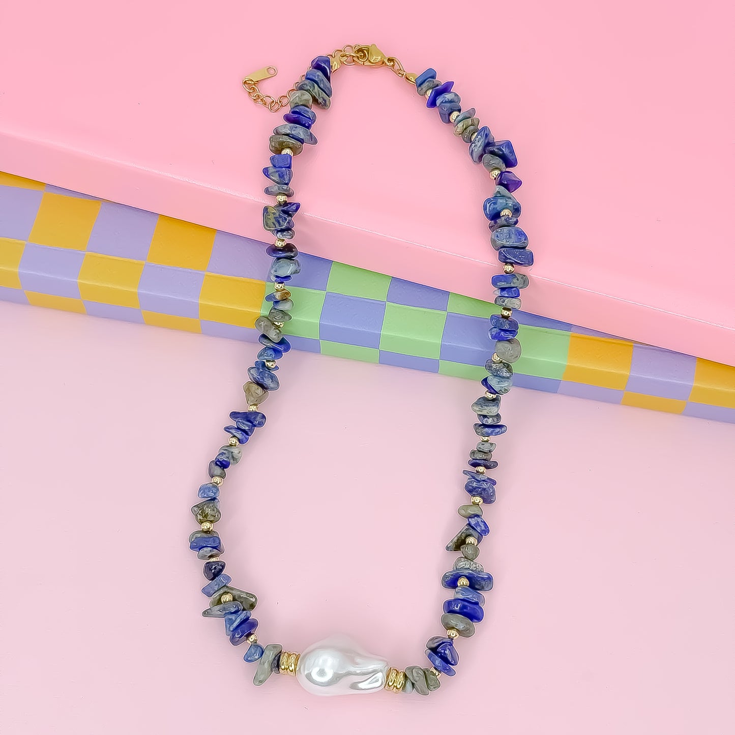 Enchanted Pearl Gemstone Necklace