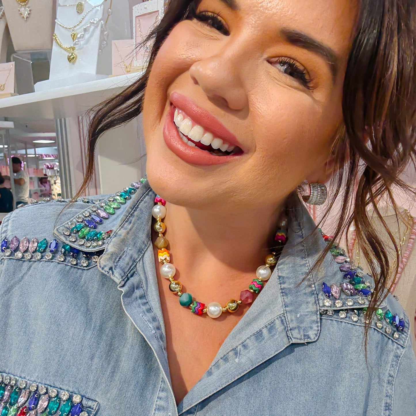 Electric Chic Gold Necklace