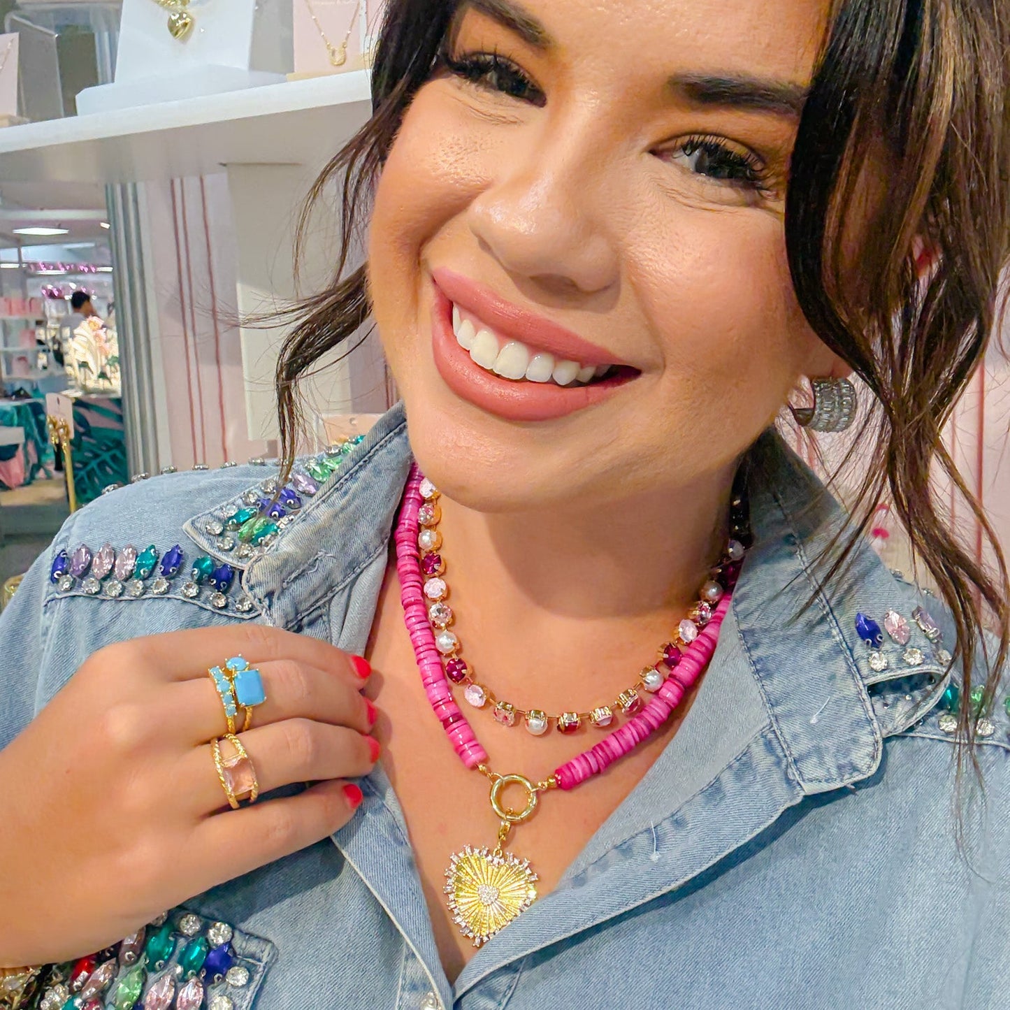 Pink Sparkle Necklace