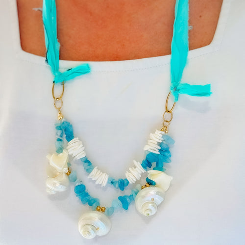 Coastal Glam Statement Necklace