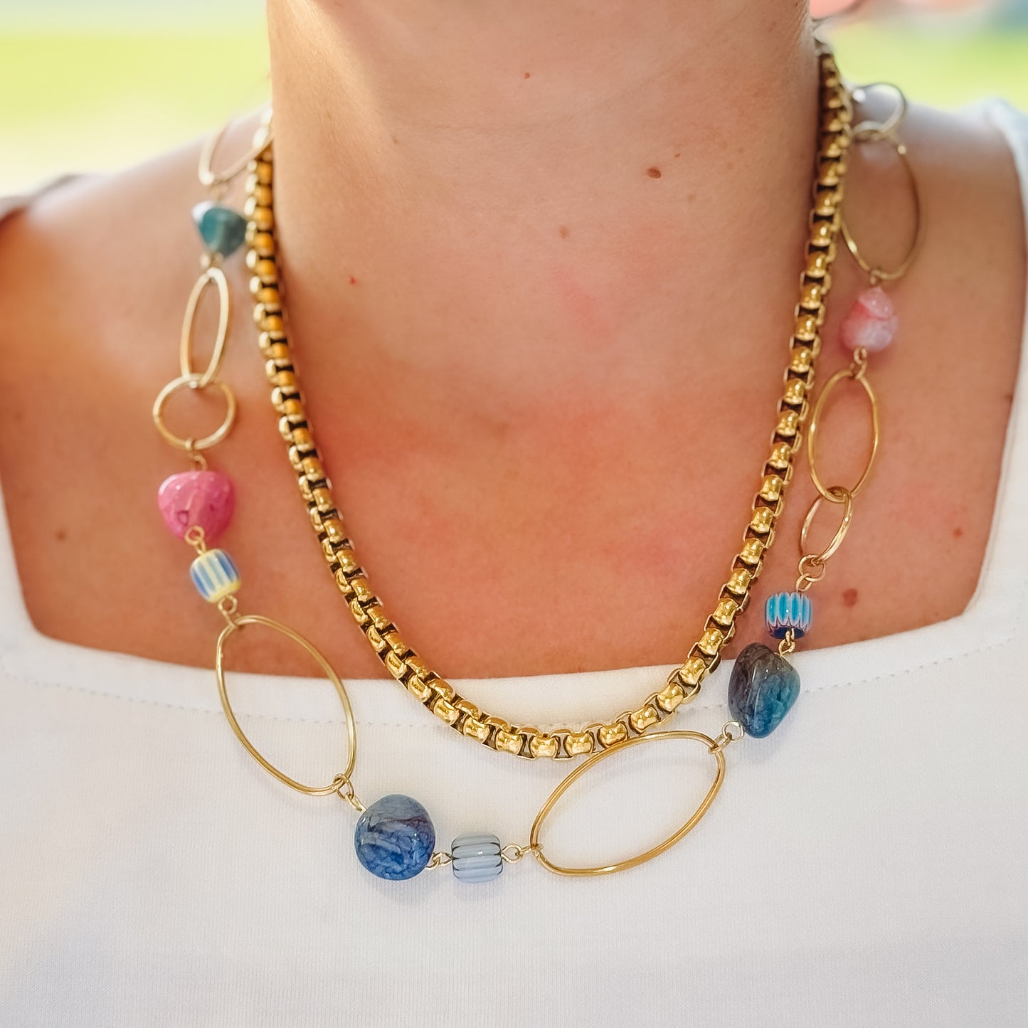 In the Moment Double Layered Necklace