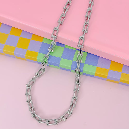 Link Up Silver Necklace