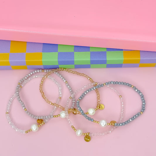 Pastel Pearl Party Bracelet