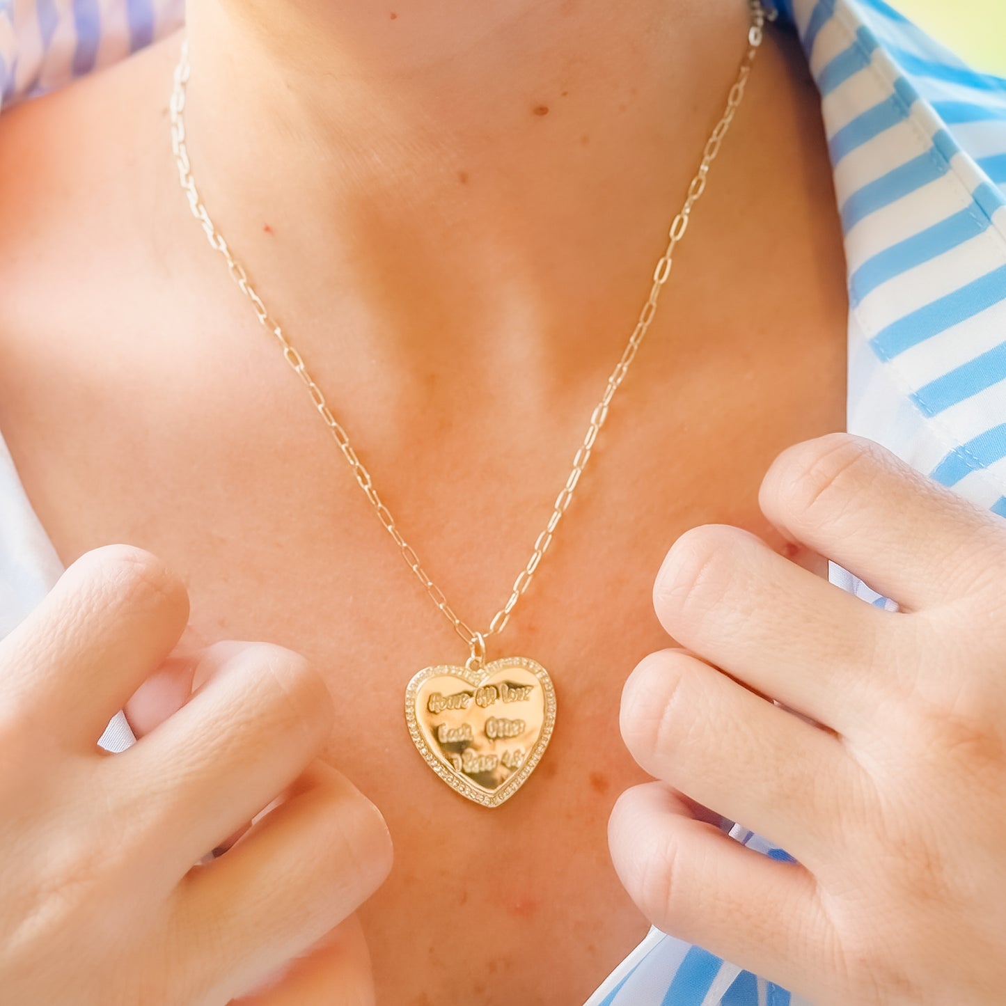 Love Each Other Gold Necklace