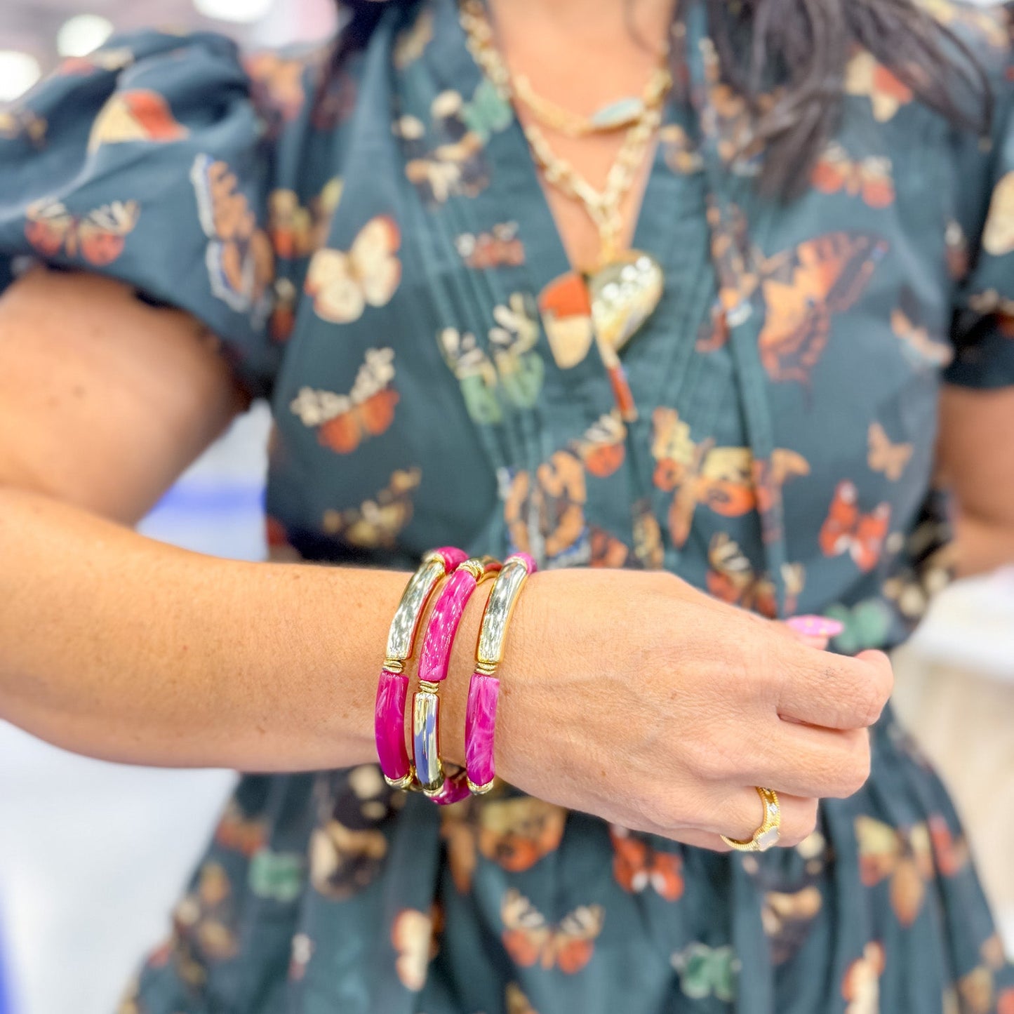 Live a Little Skinny Stretch Bracelet