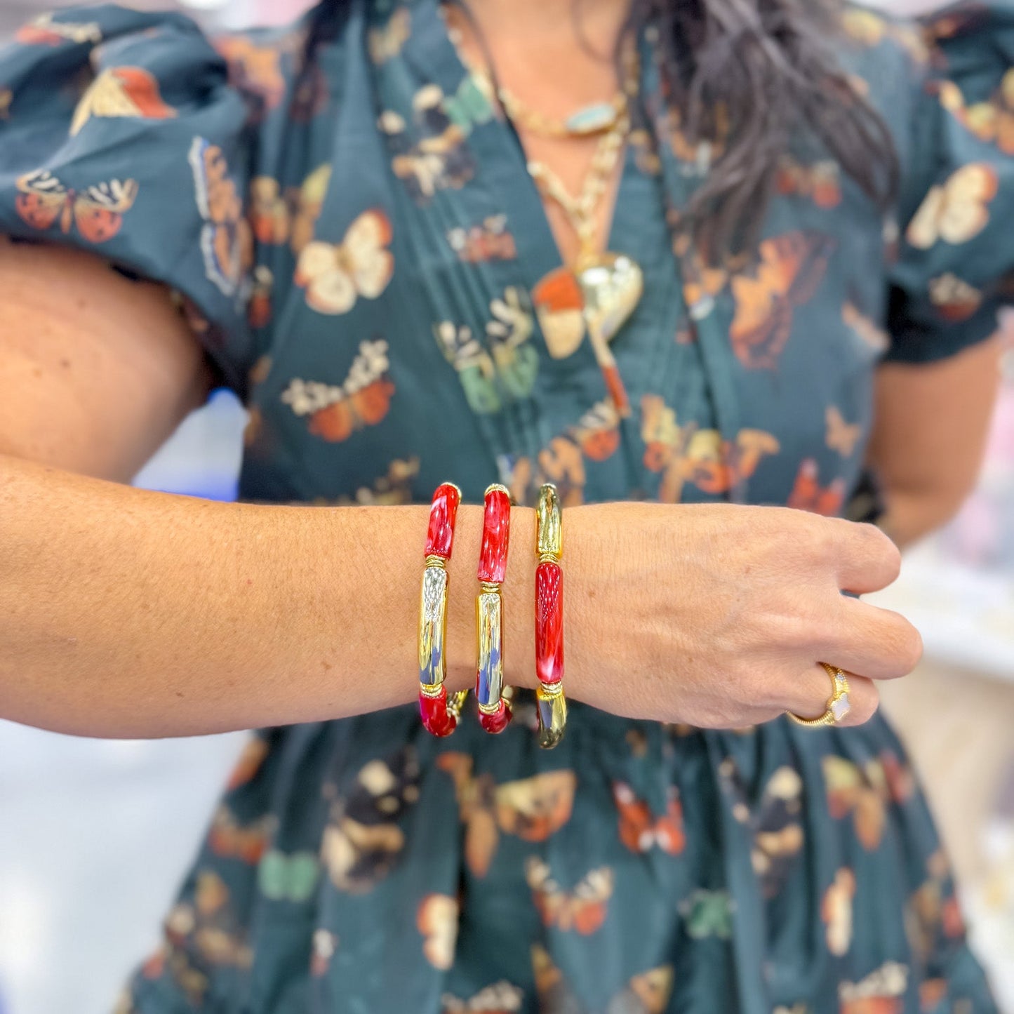 Live a Little Skinny Stretch Bracelet