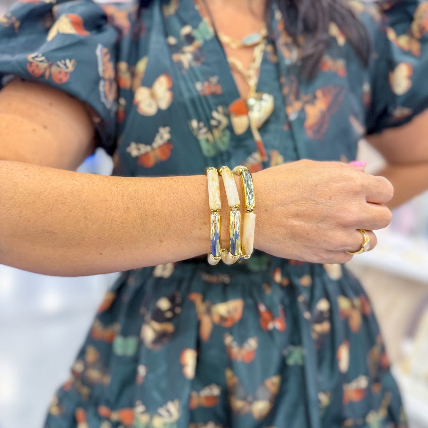 Live a Little Skinny Stretch Bracelet