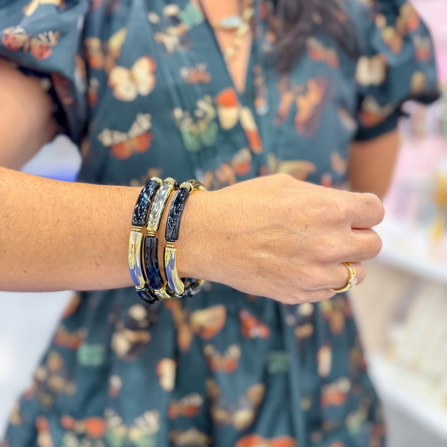 Live a Little Skinny Stretch Bracelet
