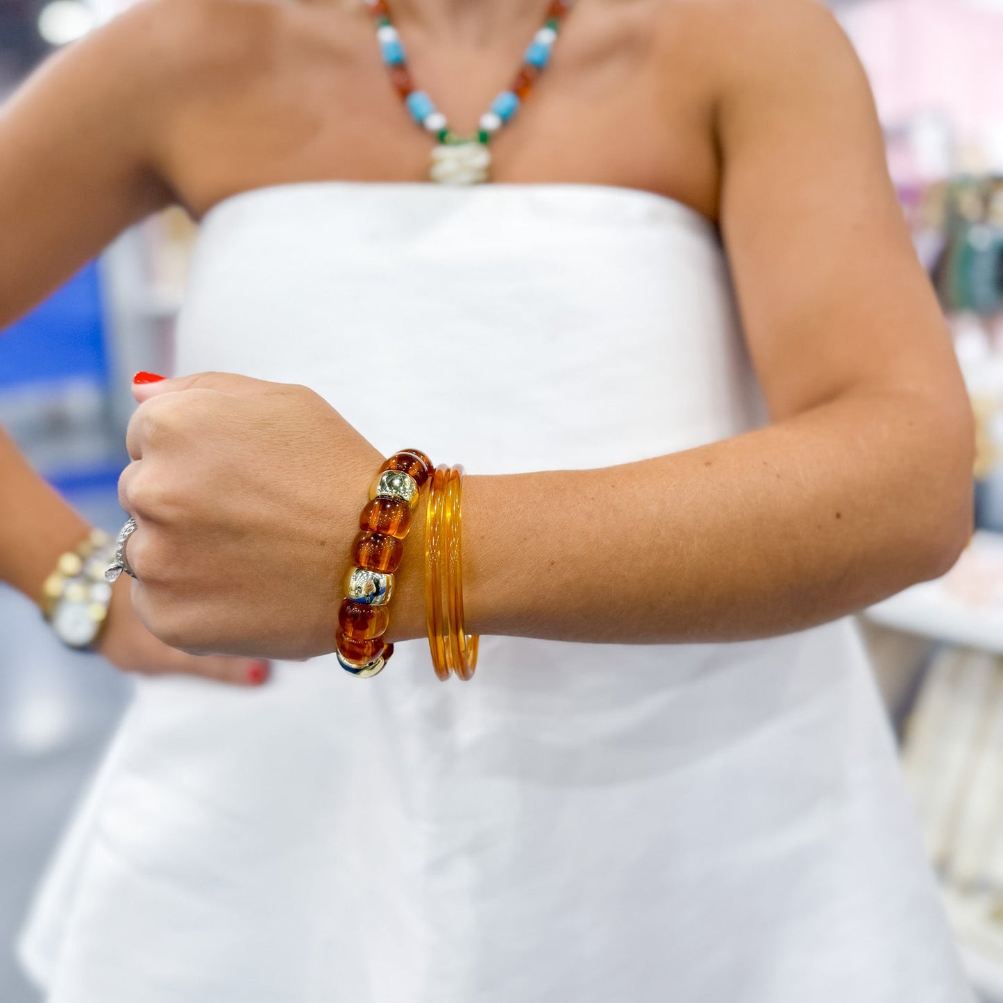 Pretty Comes Easy Three Piece Bracelet Set