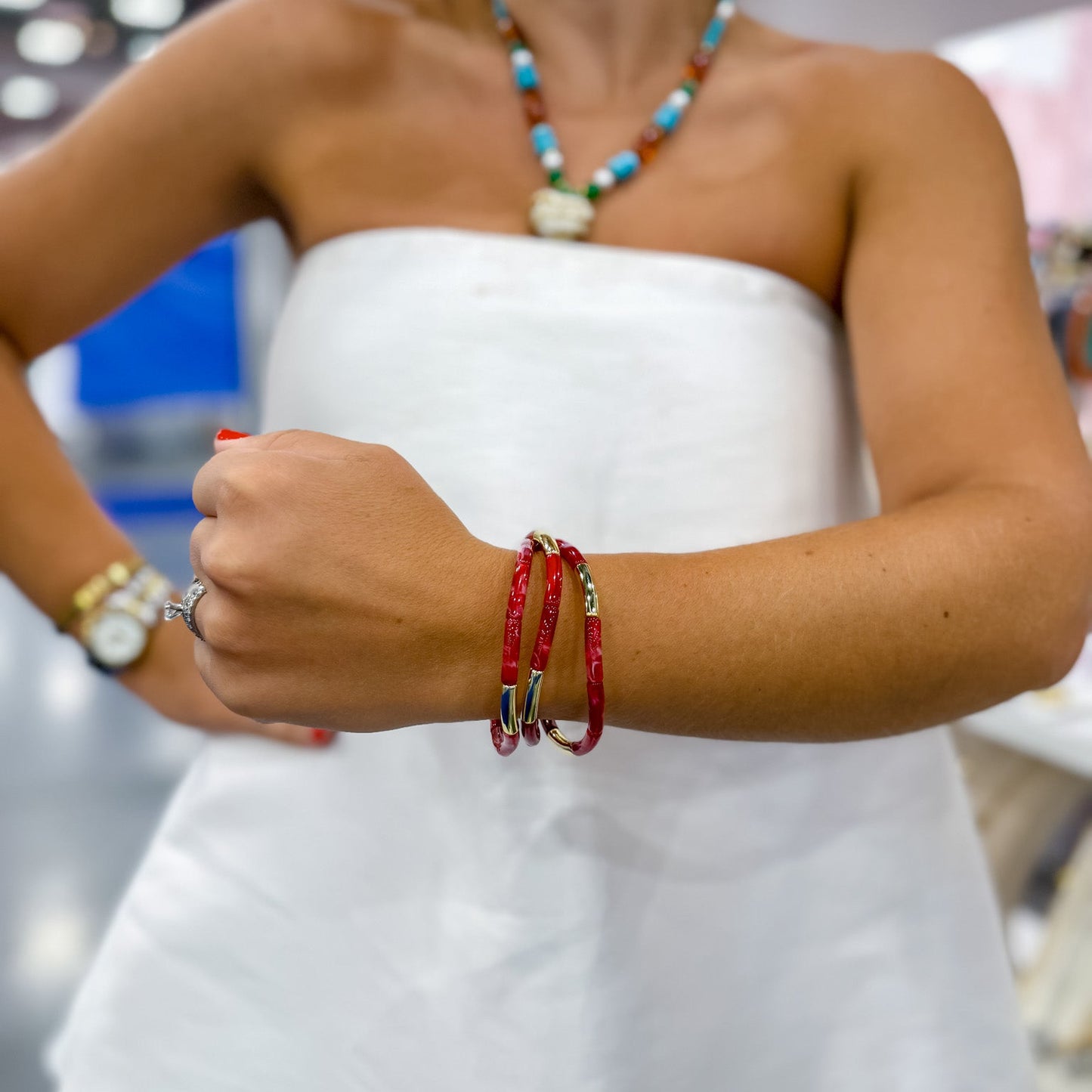 Dainty Glam Stretch Bracelet Set
