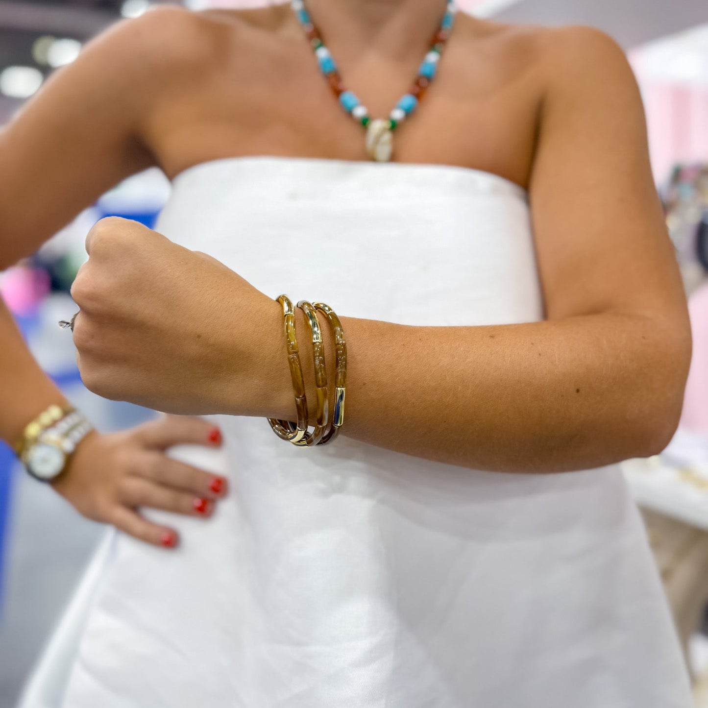 Dainty Glam Stretch Bracelet Set