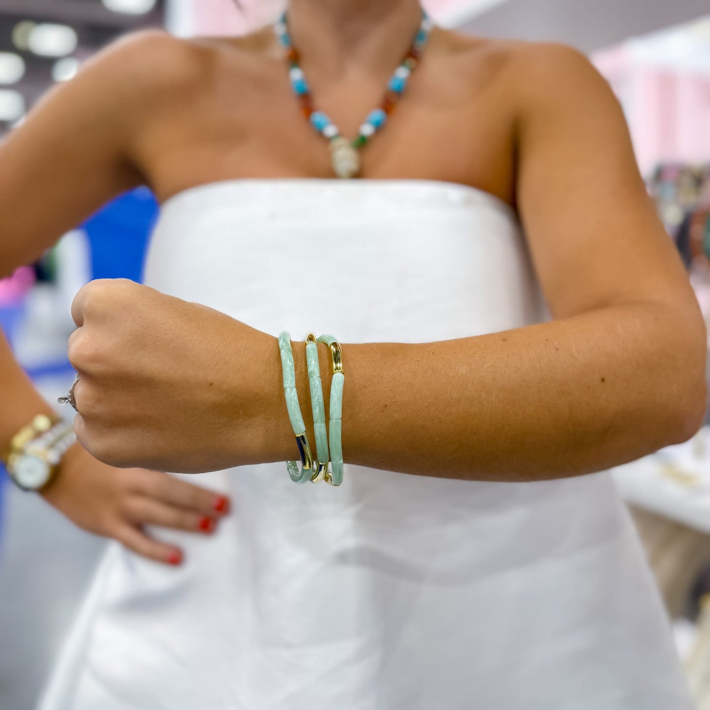 Dainty Glam Stretch Bracelet Set