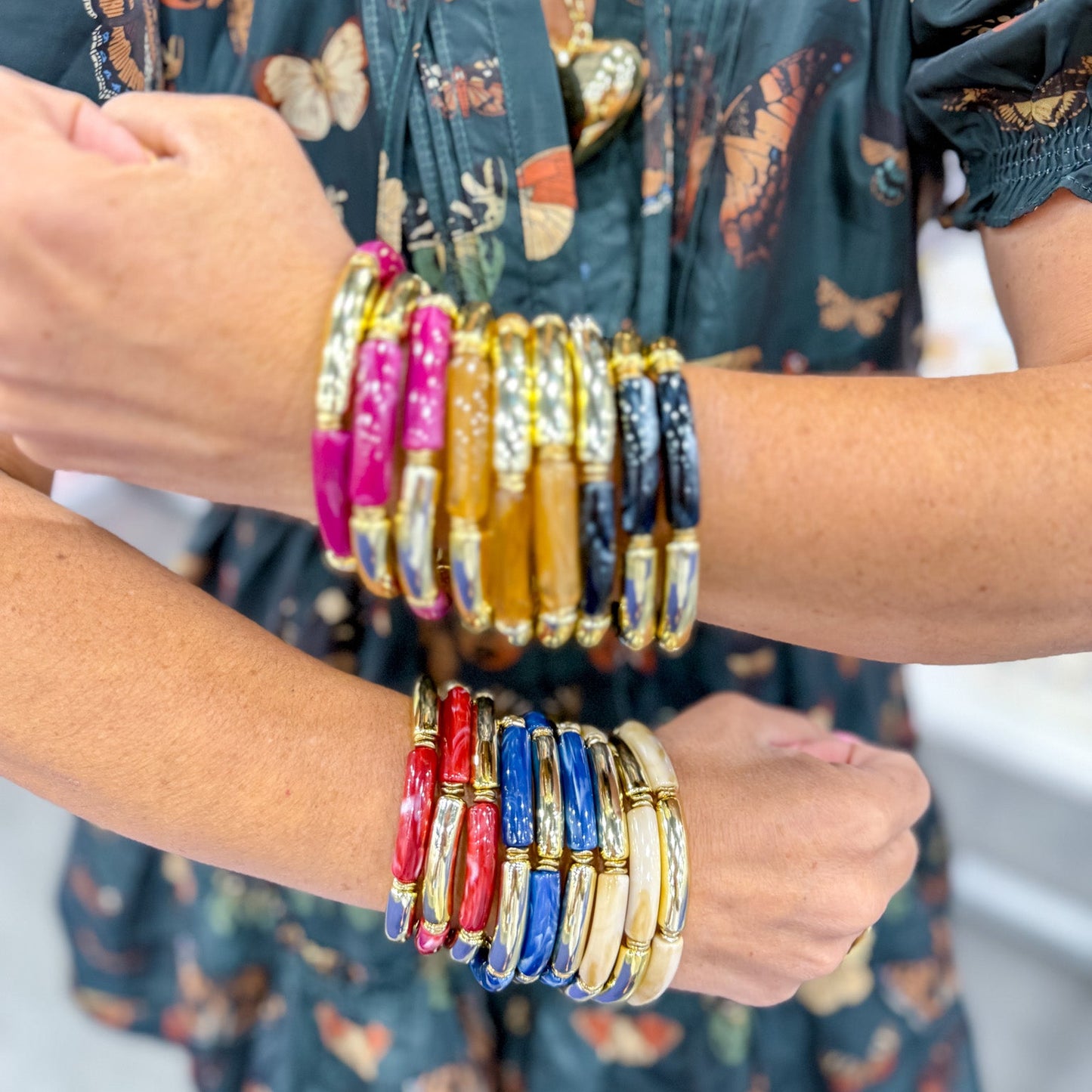 Live a Little Skinny Stretch Bracelet