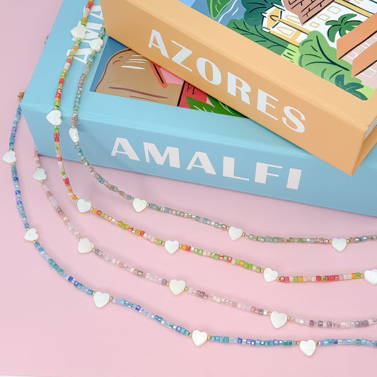 Heart Parade Beaded Necklace