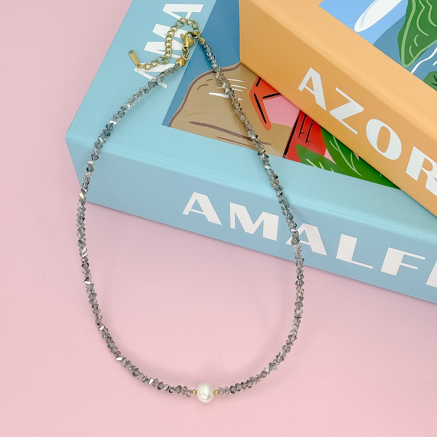 Single Glam Pearl Necklace